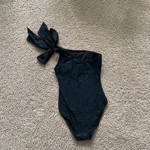 J. Crew  Bow One Shoulder One Piece